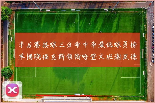 季后赛接球三分命中率最低球员榜单揭晓福克斯领衔哈登文班谢泼德紧随其后